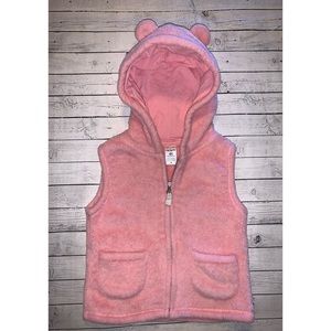 🎀 2/$10 🎀 Carter's Vest with Hood and Ears EUC